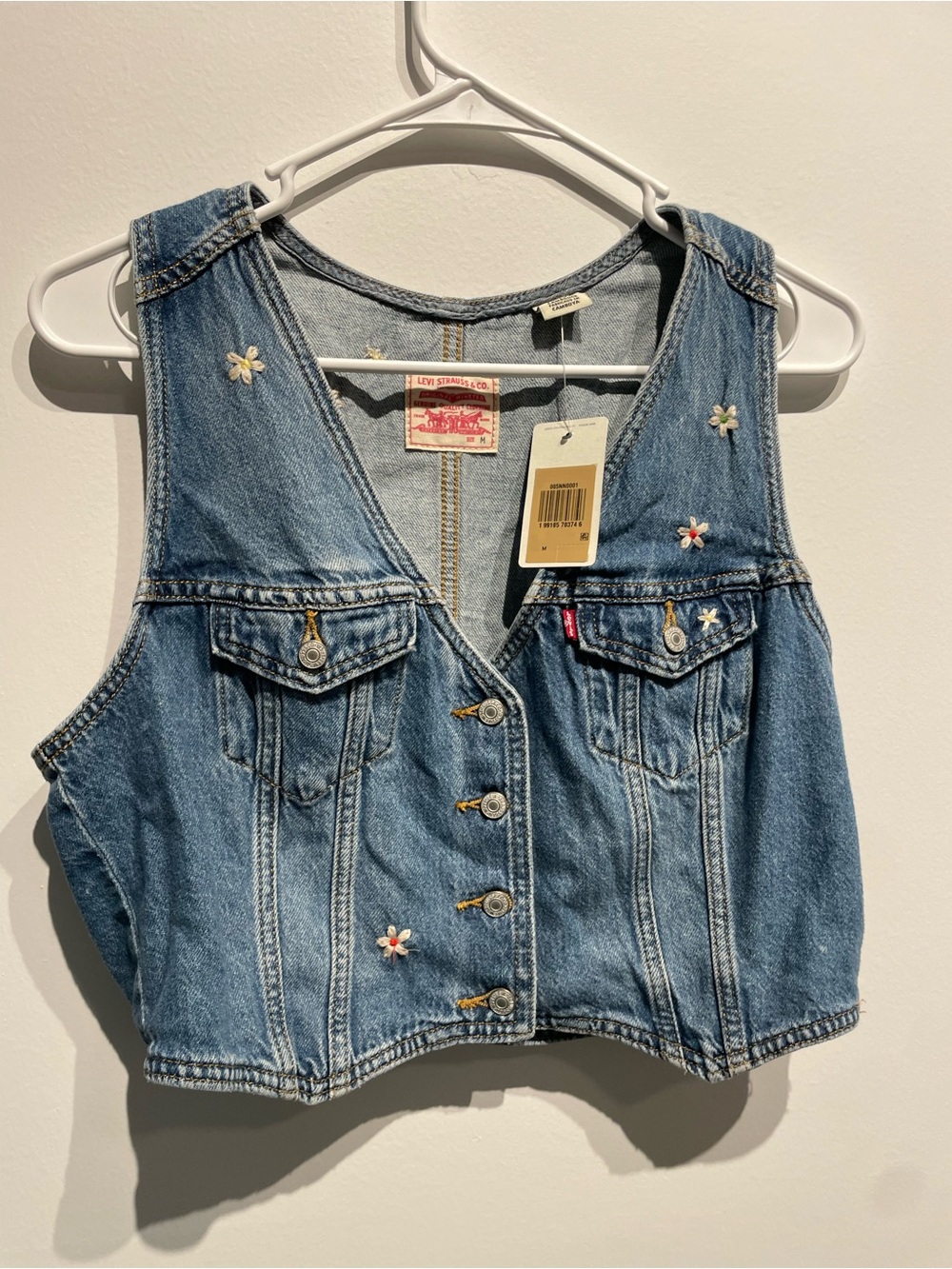 Levi's Racer Vest Women's Medium NWT